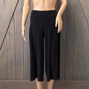 WHBM Black Palazzo Crop Pants